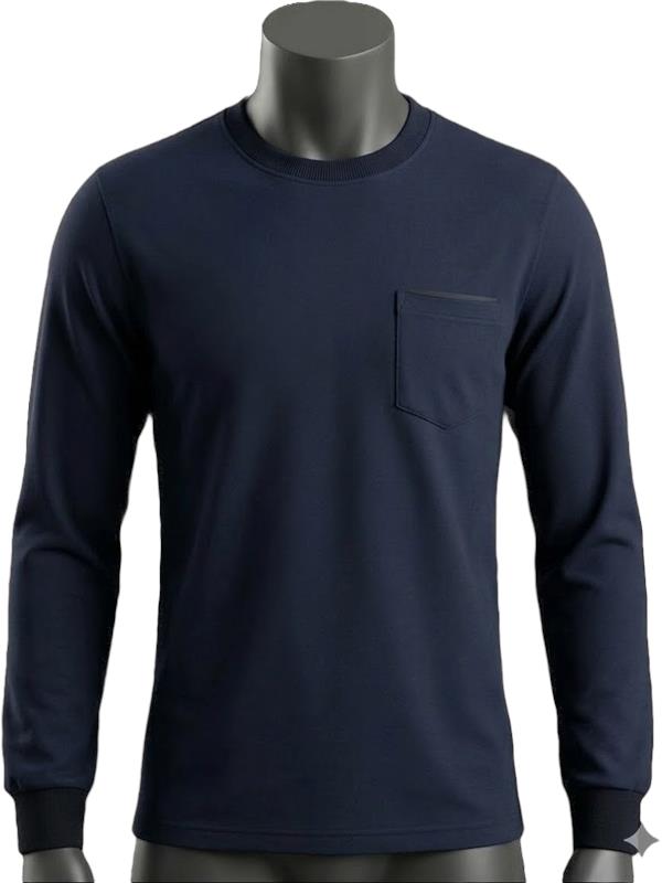 Kışlık B.yaka Sivit Lacivert %100 Pamuklu Sol Göğüs Cepli